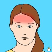 Forehead headache